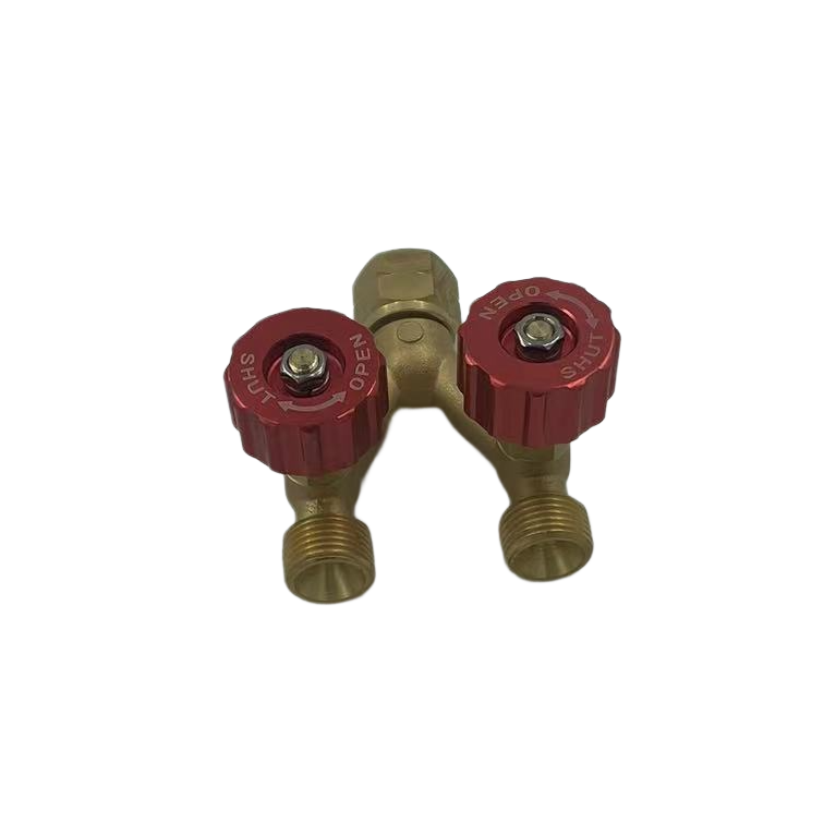 Model Y Valve Twin Outlets valve VERDA Factory Direct Sale Genuine Brass Pipe Fittings Pipe Joint TubeWelding Accessories