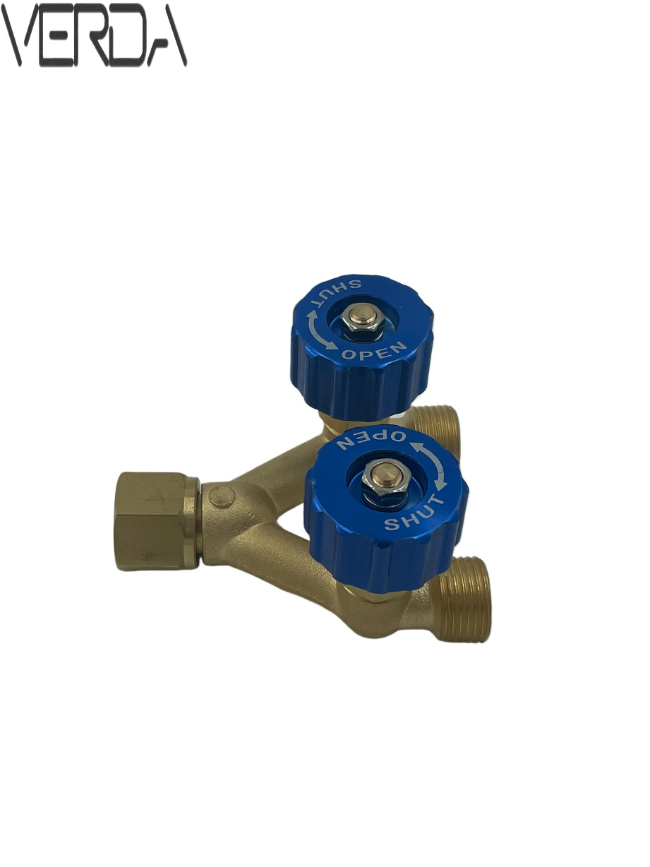 Oxygen Model Y Valve Twin Outlets valve Genuine Brass Pipe Fittings Pipe Joint Tube Welding Accessories