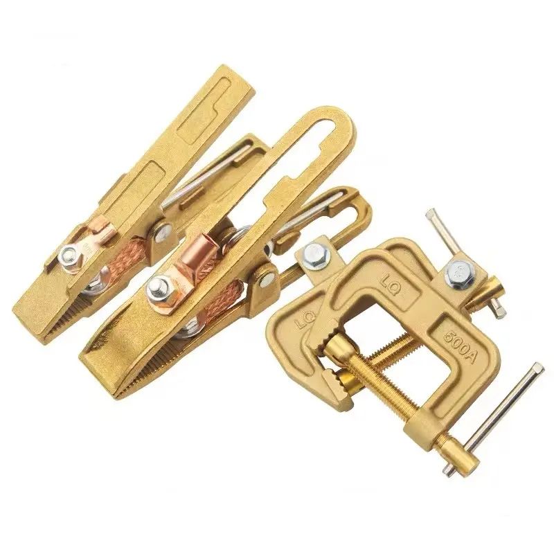 Profession Welding Accessories Tools Copper 300a/500a/800a Ground Clamps For Welding
