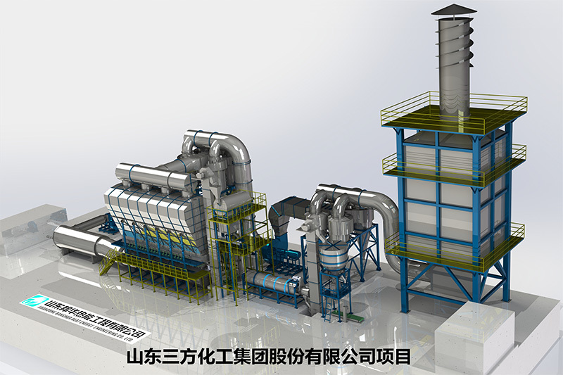 In October. 2019, Calcium chloride granulation project under construction for Sanfang Group