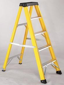 5 steps Single Sided Fiberglass Ladder