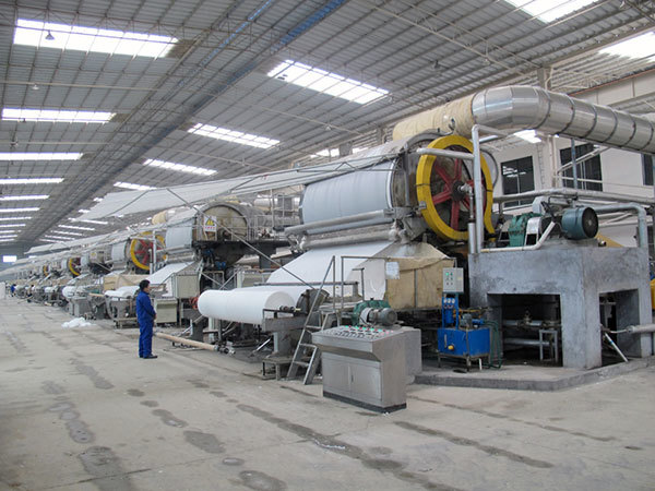 6 toilet paper production lines of Guangdong Haojiafeng Paper Co., Ltd. are manufactured by Shandong Xinhe