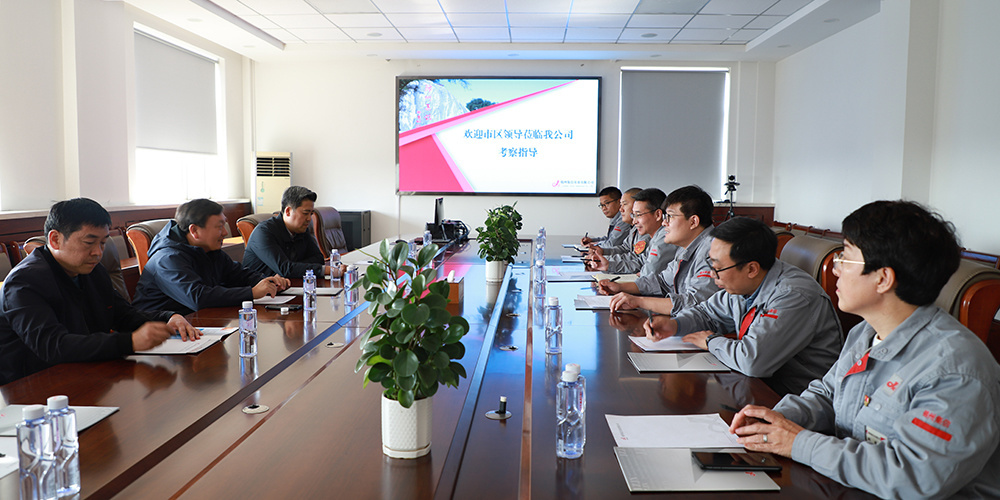 Vice Mayor Miao Zhengge and his delegation visited the company for research