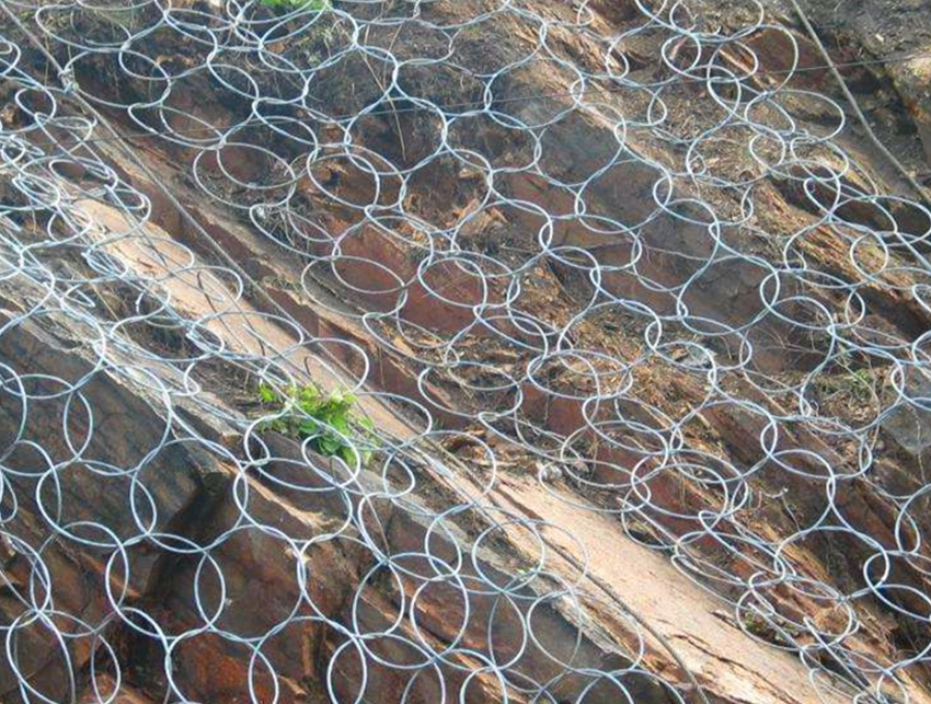 Stainless steel rockfall slope protection wire mesh