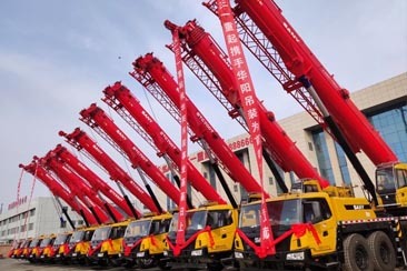 祝贺！北京华阳机械设备租赁有限公司喜提10台三一起重机