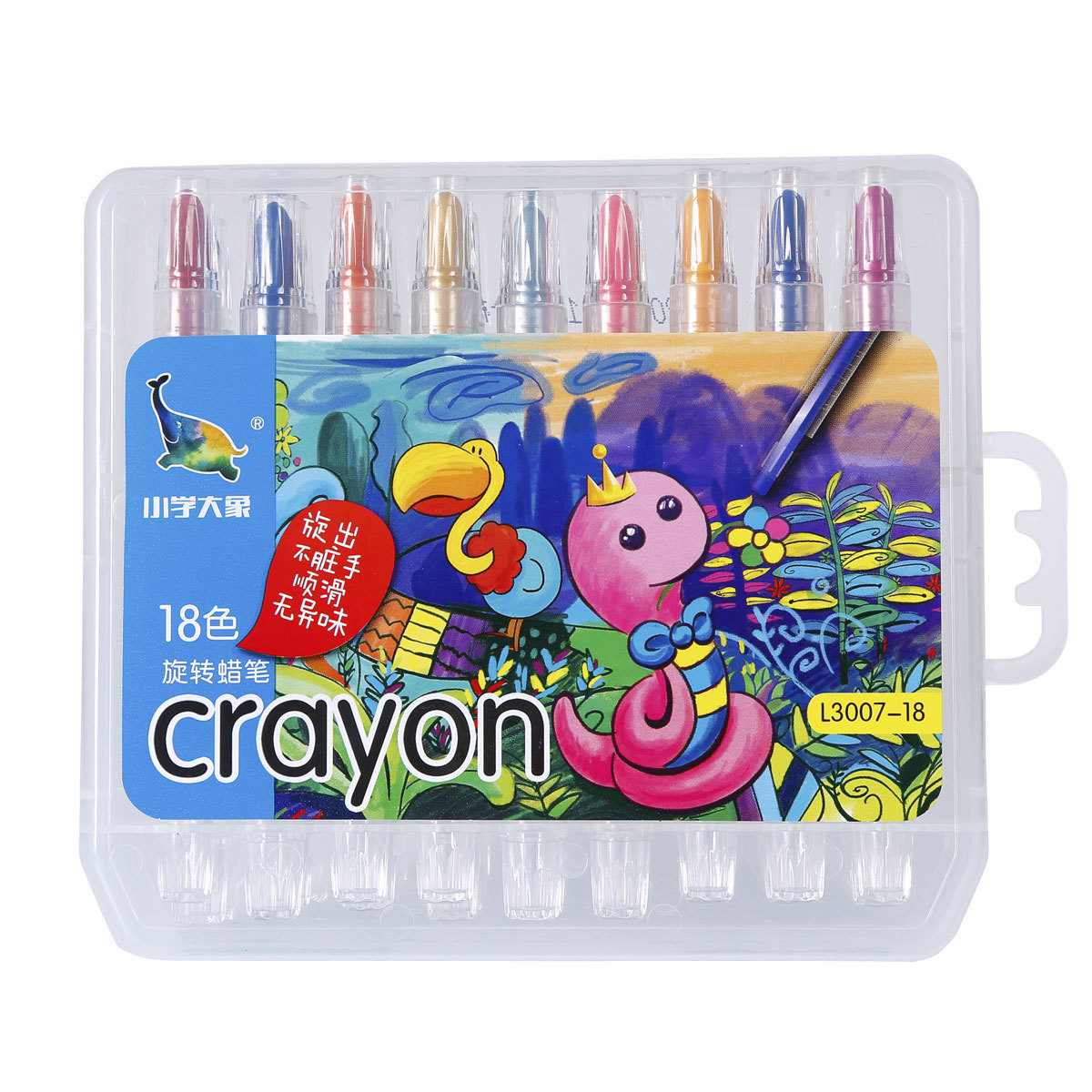 Short Twist Up Crayon 18 Colors 