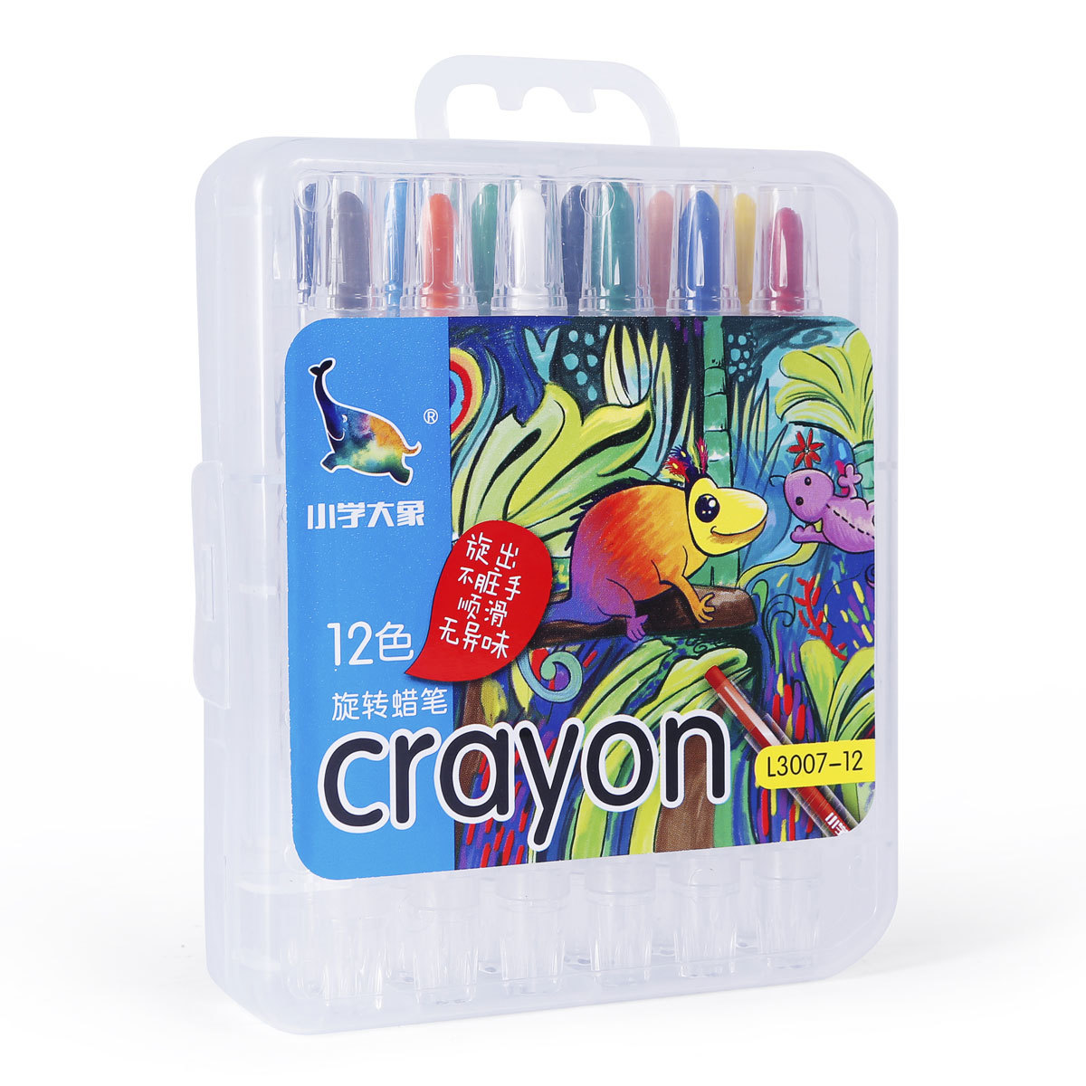 Short Twist Up Crayon 12 Colors