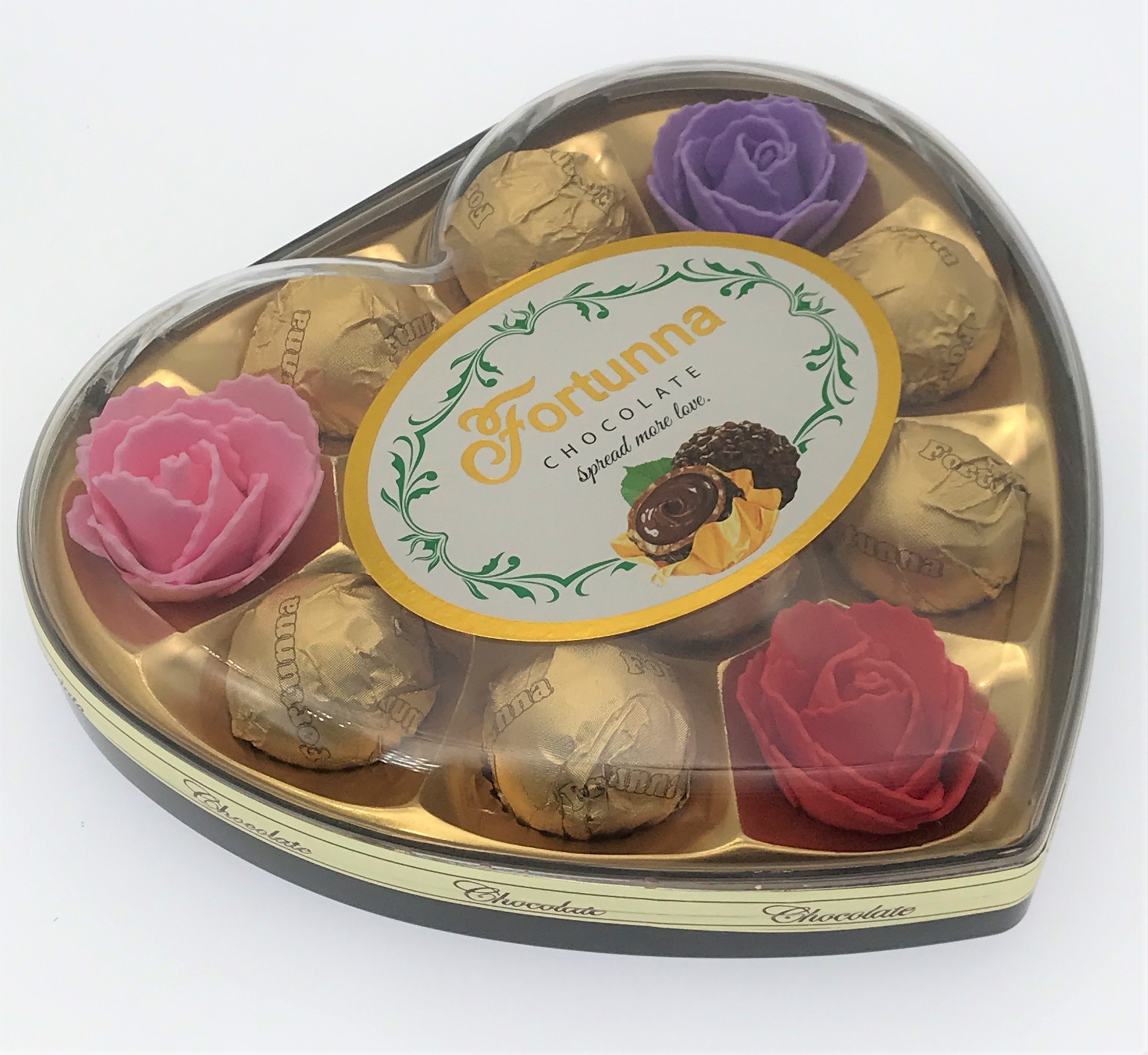 Fortunna Chocolate Wafer Ball with Rose Fortunna Chocolate Wafer Ball with Rose