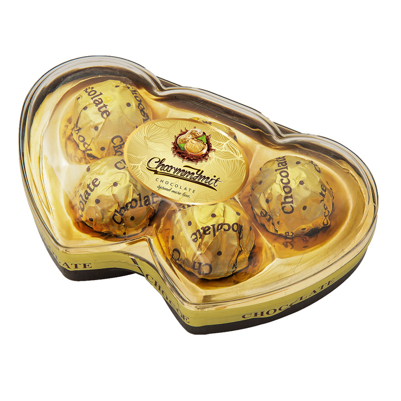 G033 5PCS Twin Heart Chocolate 62g
