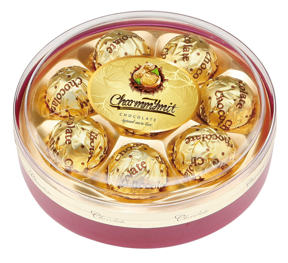 G103 8PCS Round Chocolate 100g