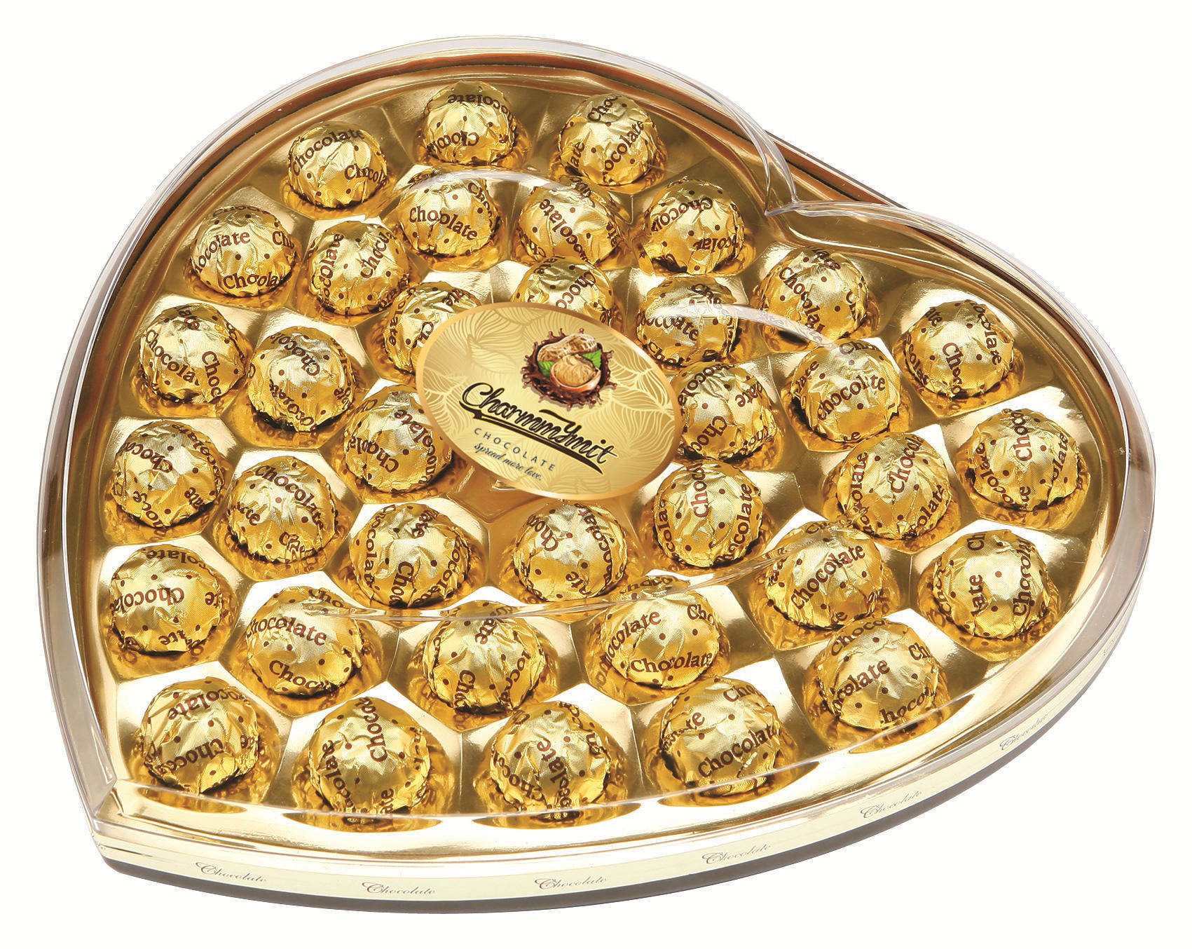 G039 36PCS Heart Shape Chocolate 450g