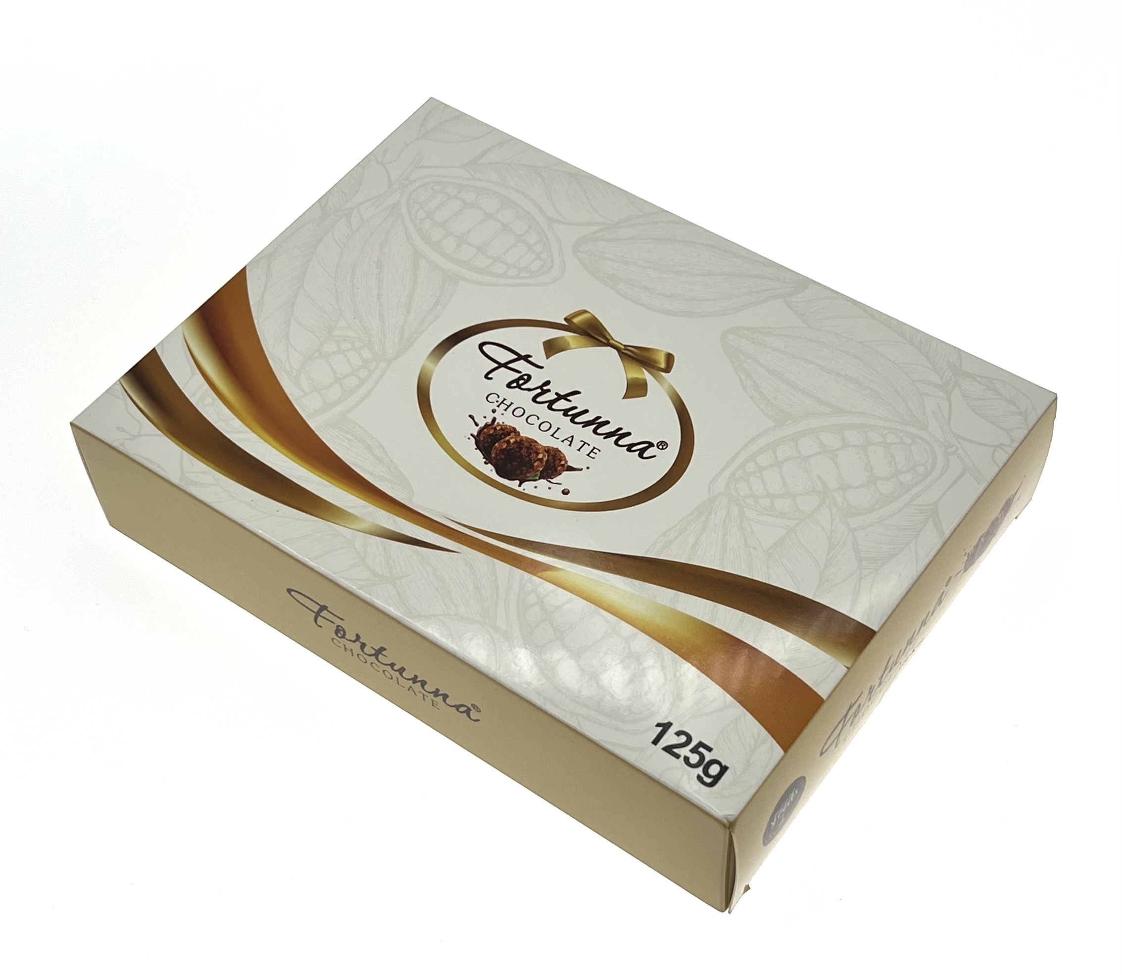Fortunna Chocolate Wafer Ball Gift Box Packing 125g