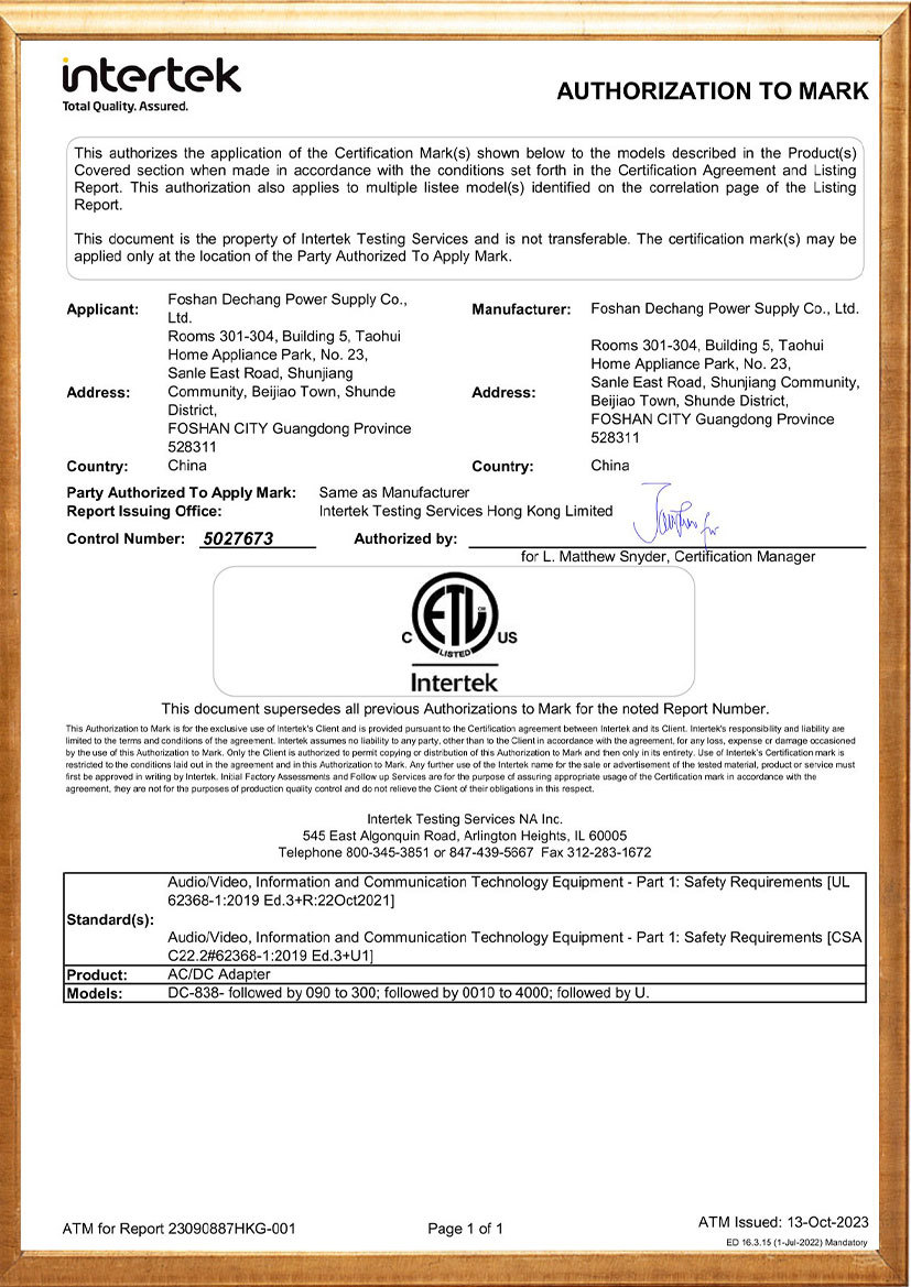 ETL certification 01