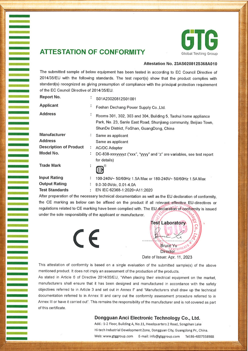 CE Certification 06