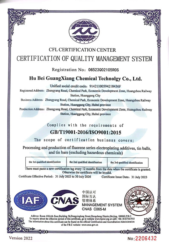 Quality Management System Certification