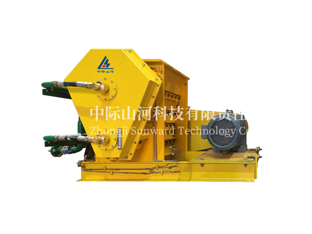 Hot consolidation material crusher