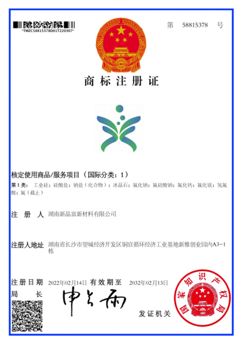Trademark Registration Certificate