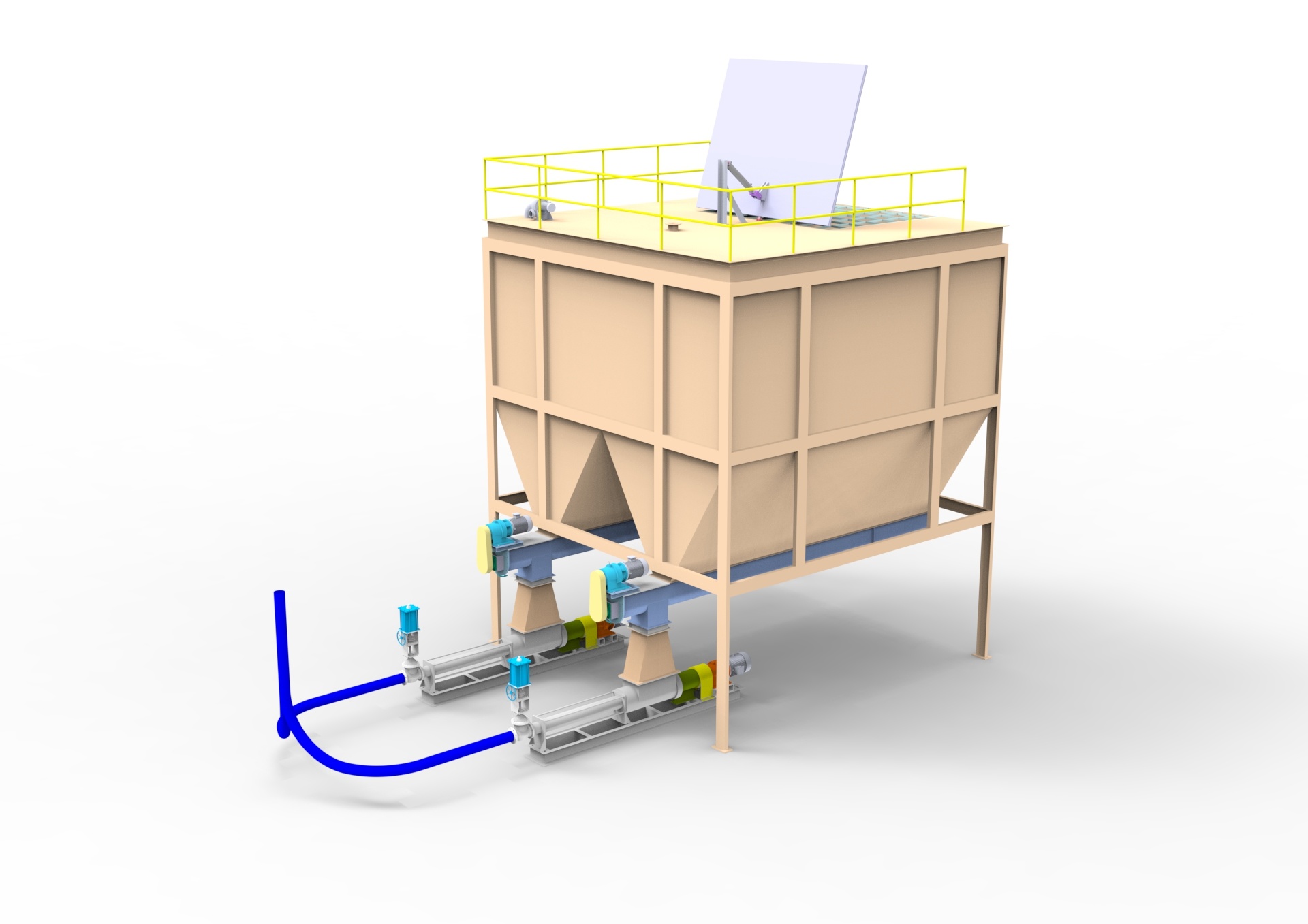Slide Silo and Square Cone Bottom Silo