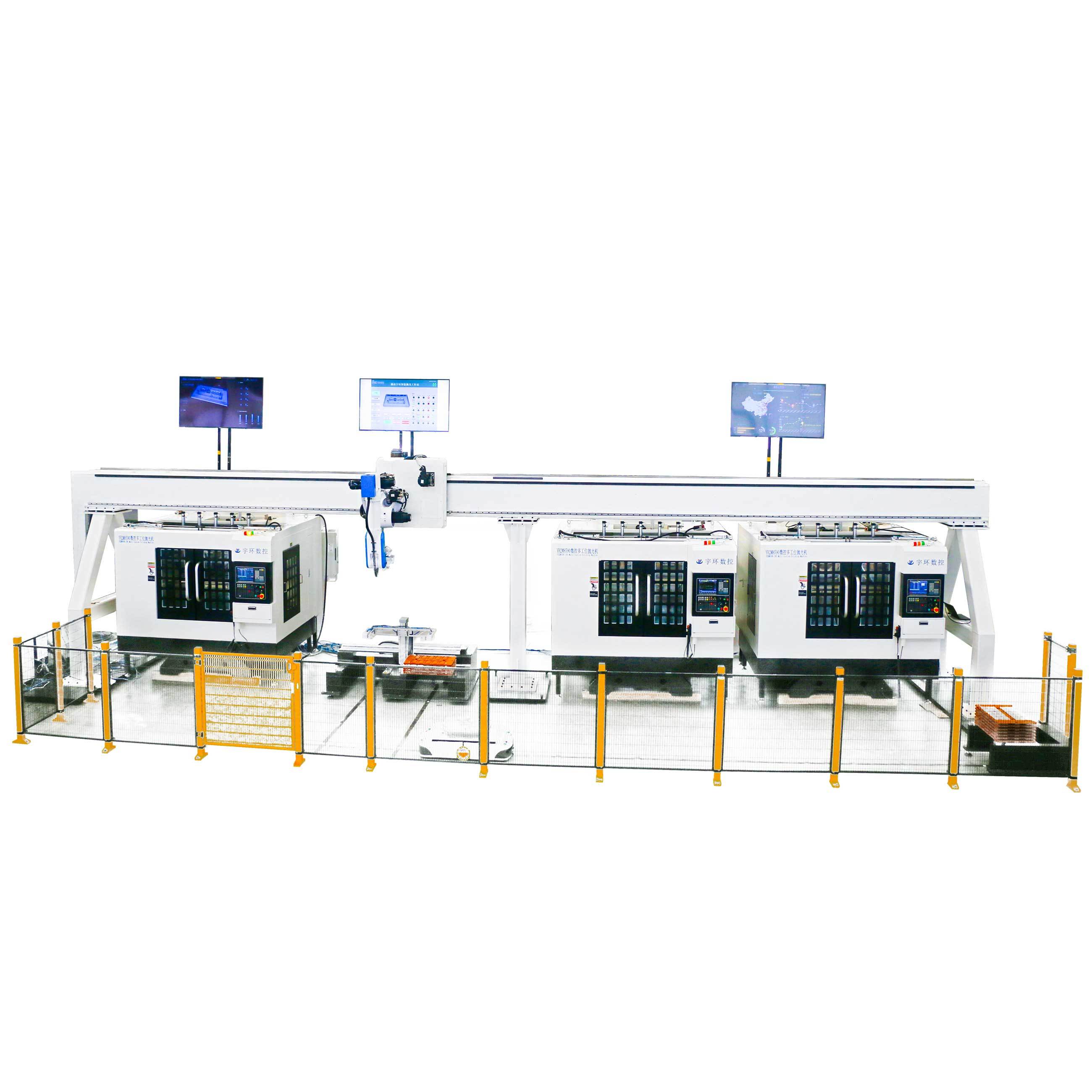 YH2M8590 数控多工位抛光机智能化生产线