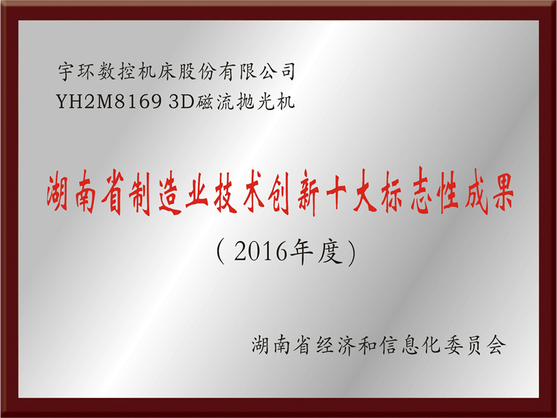 湖南省制造业技术创新十大标志性成果