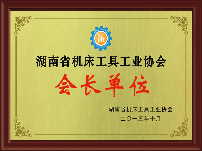 湖南省机床工具工业协会会长单位