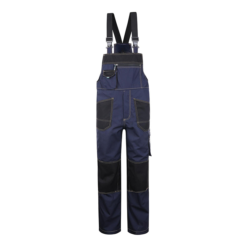 Unisex trabajo cargo babero pantalones