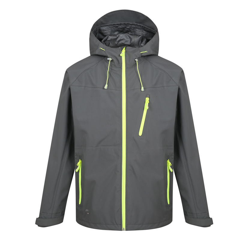 Chaquetas de manga raglán de cáscara suave delgada de una sola capa a prueba de viento para hombres