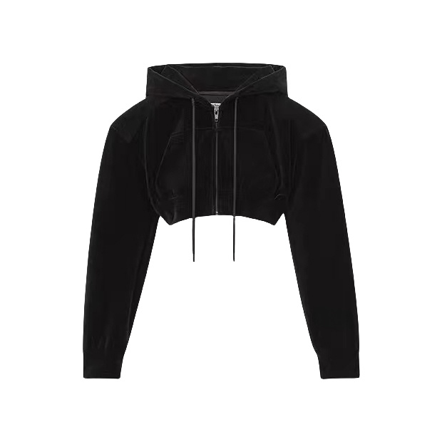 Top de terciopelo con cremallera