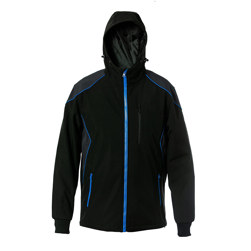De los hombres a prueba de viento de una sola capa delgada Soft Shell chaquetas con capucha