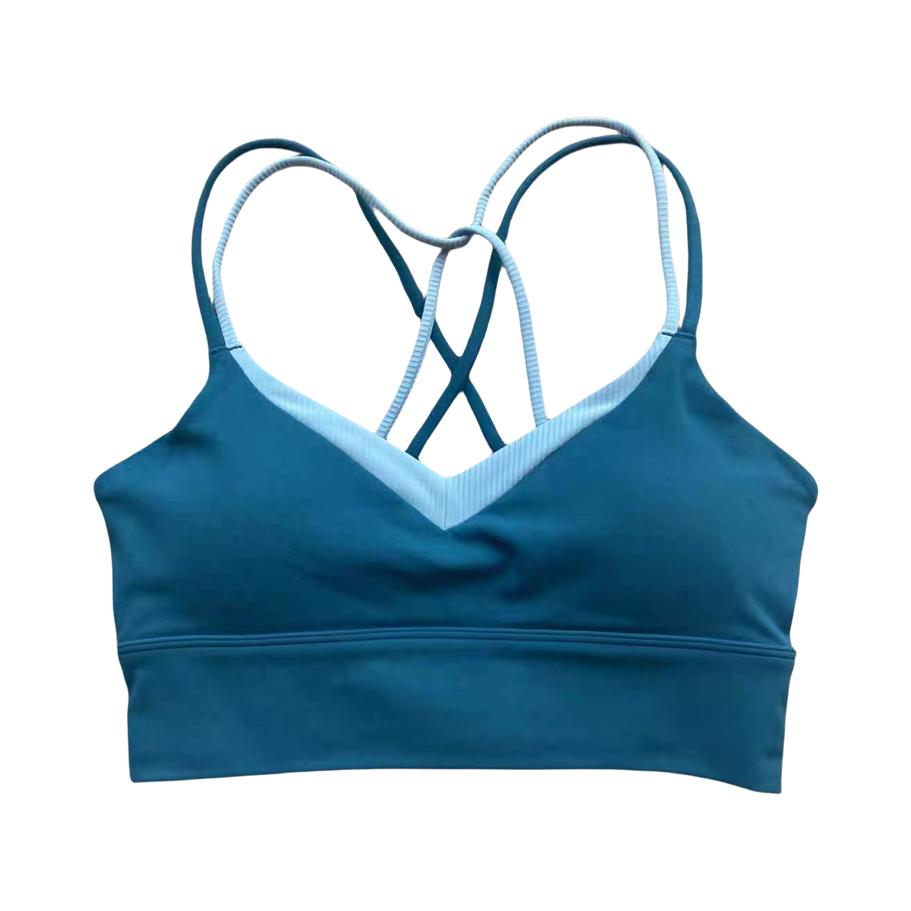 Traje de yoga de contraste suave