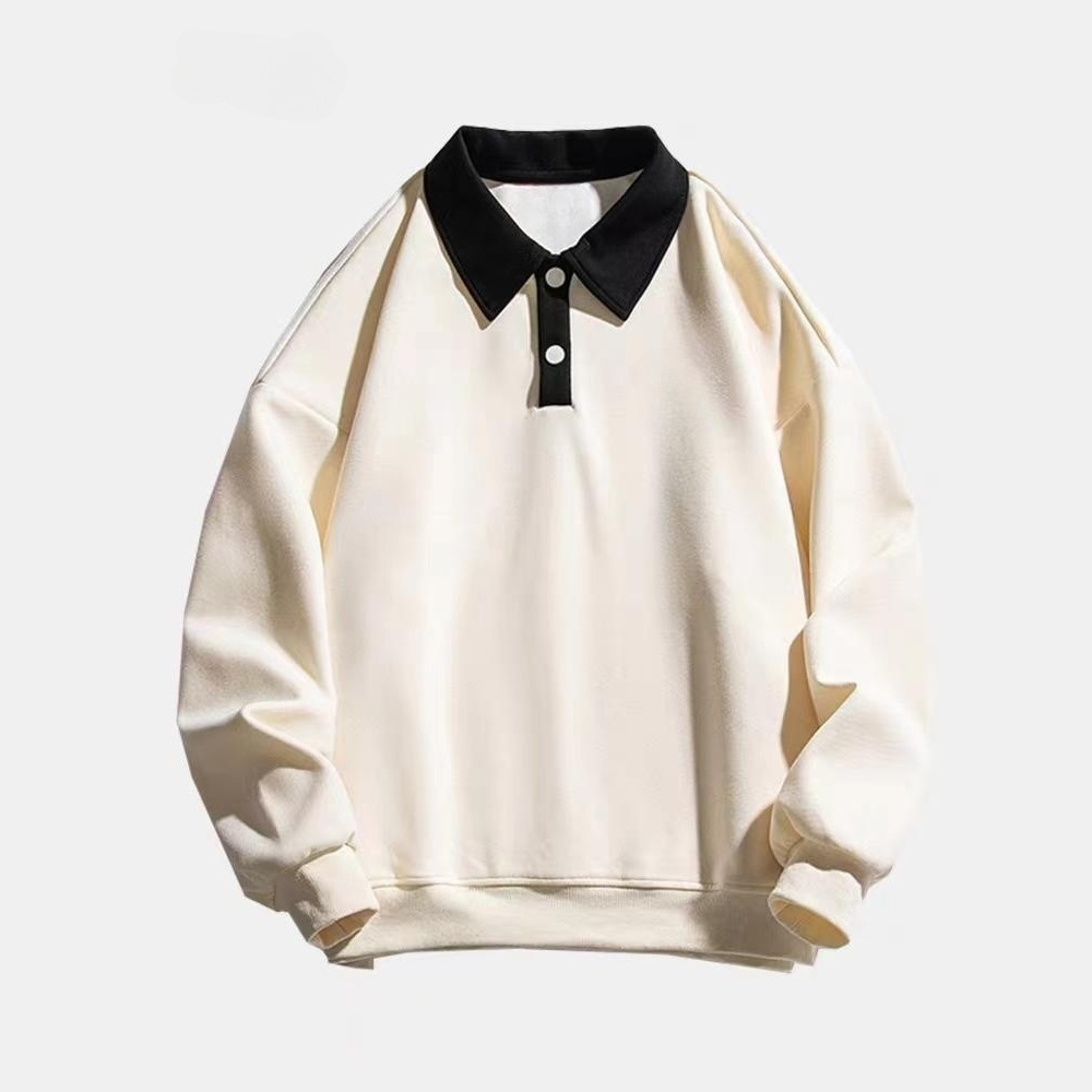 Sudadera con cuello polo