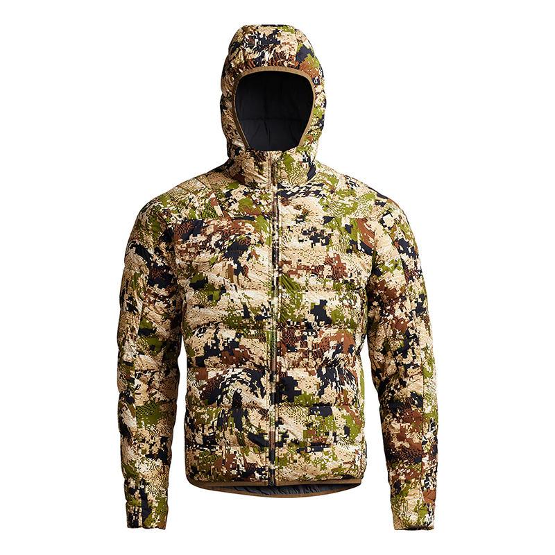 Chaqueta acolchada caza de gama alta de los hombres Camo