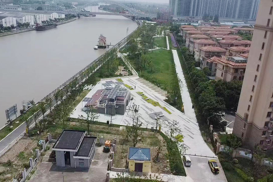 Solarstromspeicher- und Ladeprojekt für Park am Wasser, Zhujing, Shanghai
