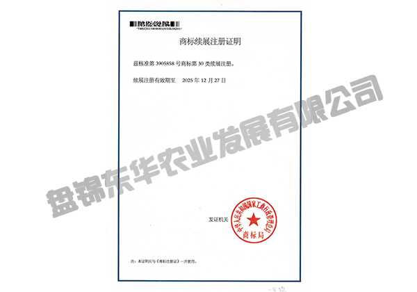 商標續(xù)展注冊證明