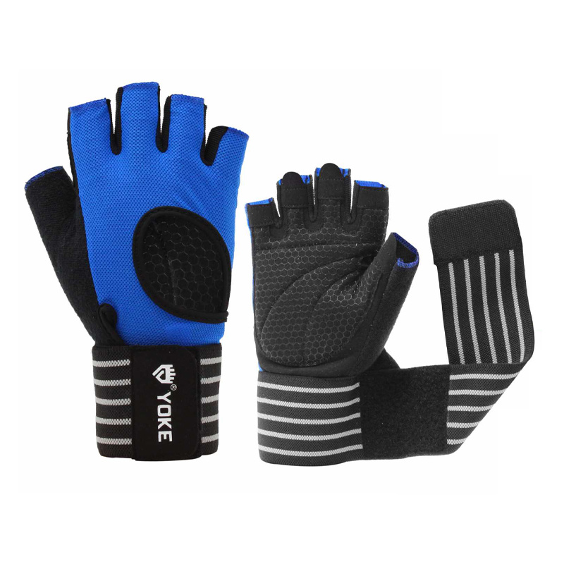 Fingerless weight lifting glove