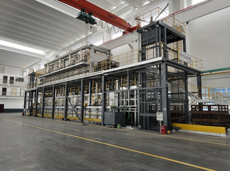 Full automatic passage T6 heat treatment production line