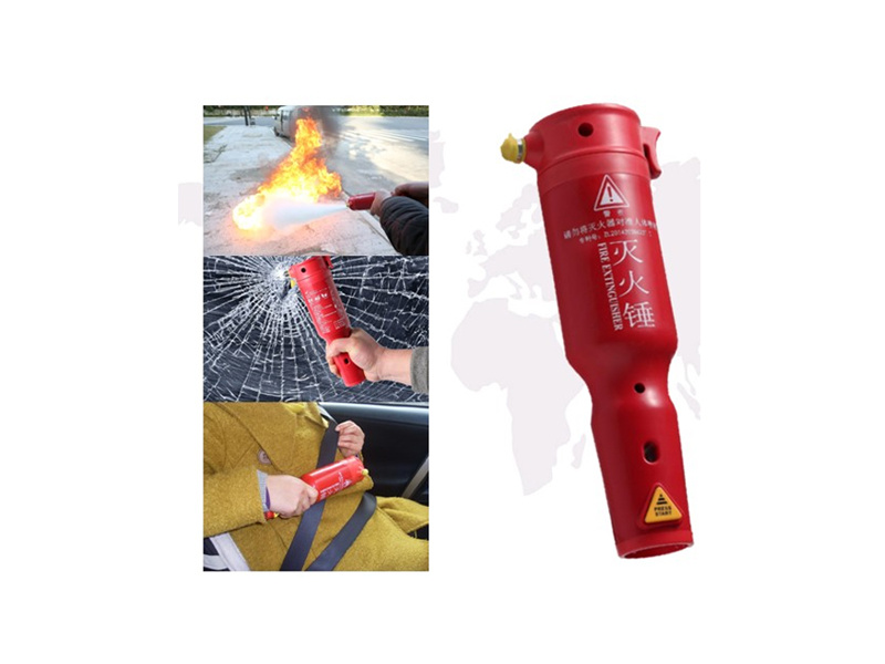 Non-pressure storage portable ultra-fine dry powder fire extinguishing hammer
