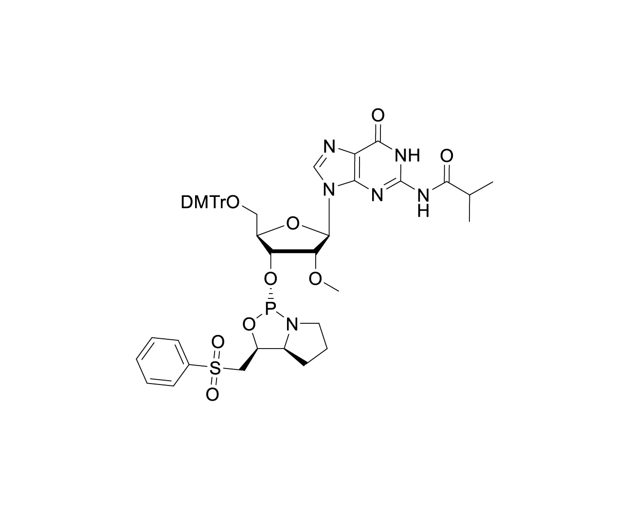 DMTr-2'-O-Me-rG(iBu)-3'-(L)-PSM-Phosphoramidite