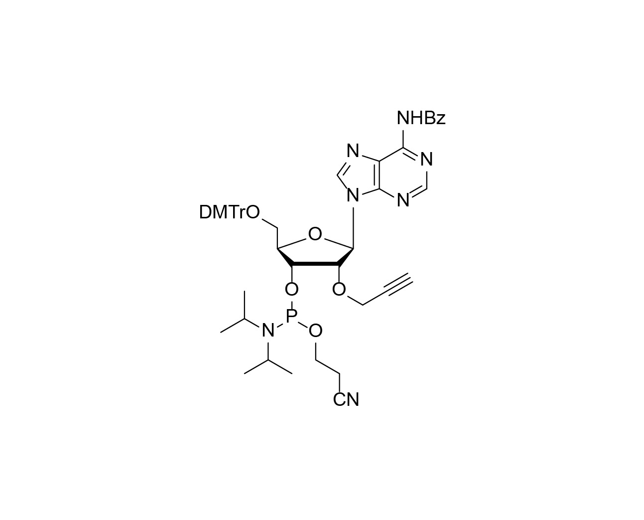 DMTr-2'-O-propargyl-rA(Bz)-3' -CE-Phosphoramidite