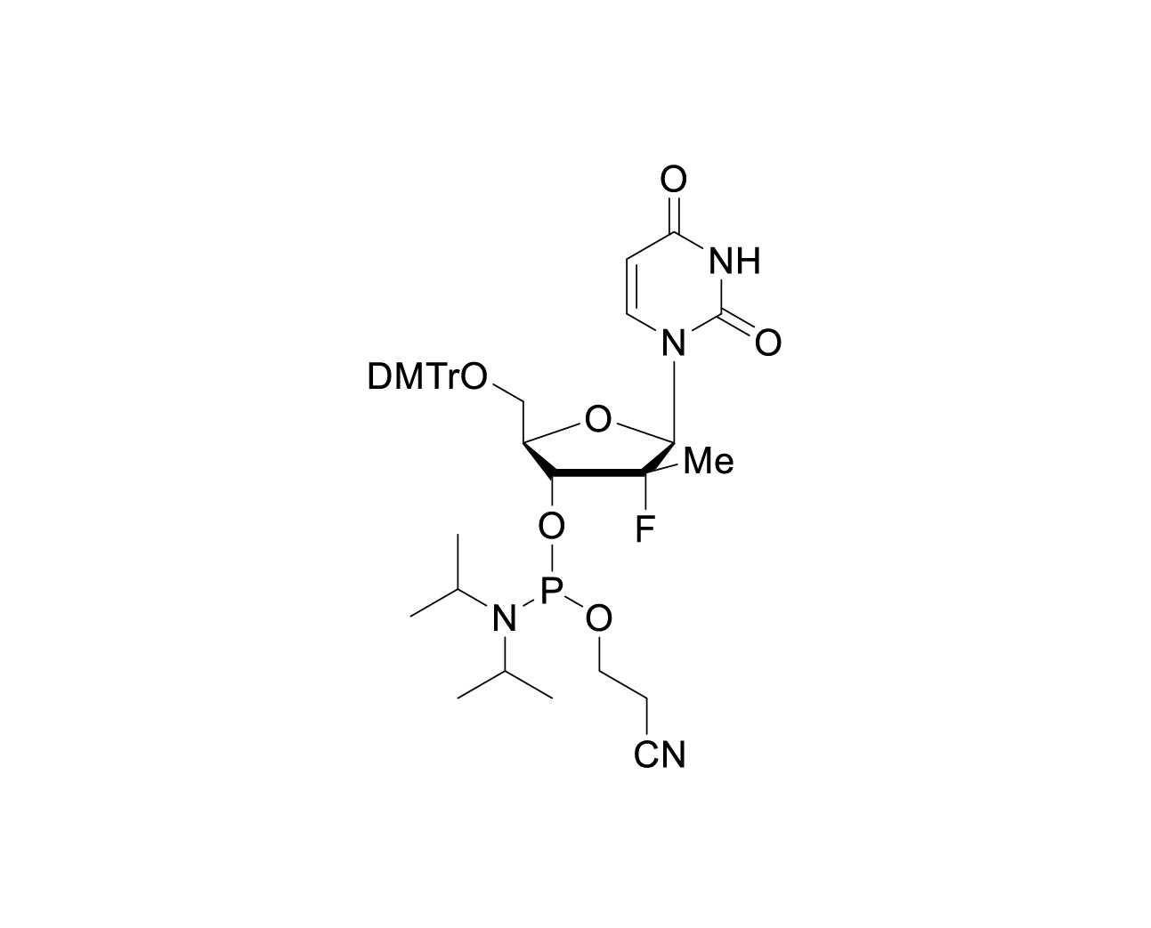 DMTr-(2'R)-2'-F-2'-Me-dU-3'-CE-Phosphoramidite