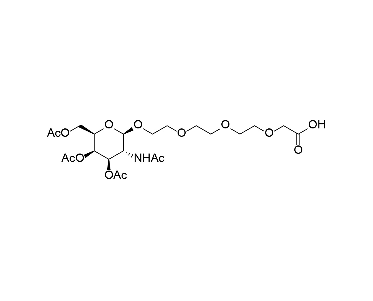 Peracetylated GalNAc PEG linker-Acid-1