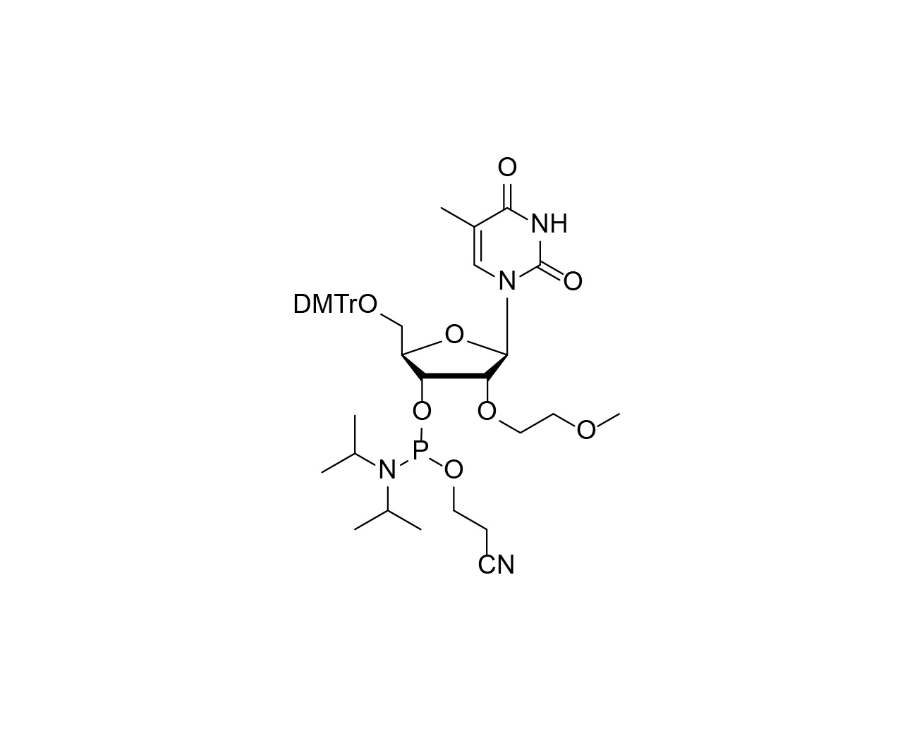 DMTr-2'-O-MOE-rT-3'-CE -Phosphoramidite