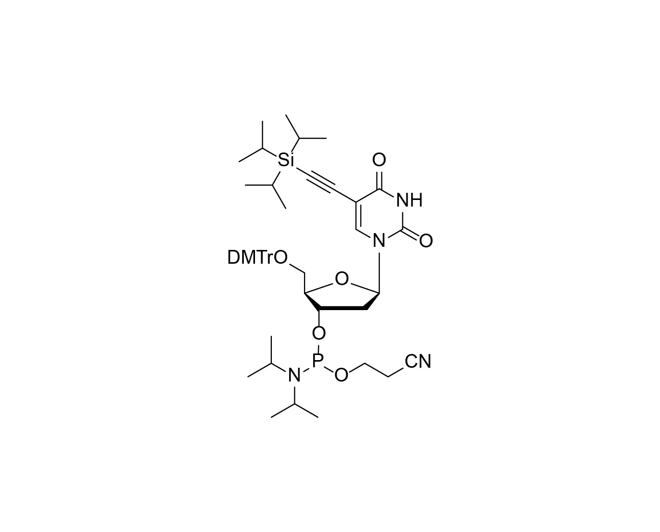 DMTr-5-Ethynyl-TIPS-dU-3'-CE -Phosphoramidite