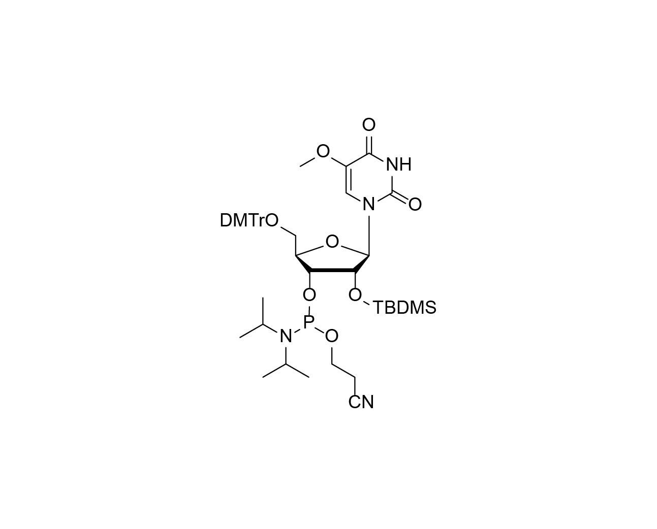 DMTr-2'-O-TBDMS-5-OMe-rU-3'-CE-Phosphoramidite