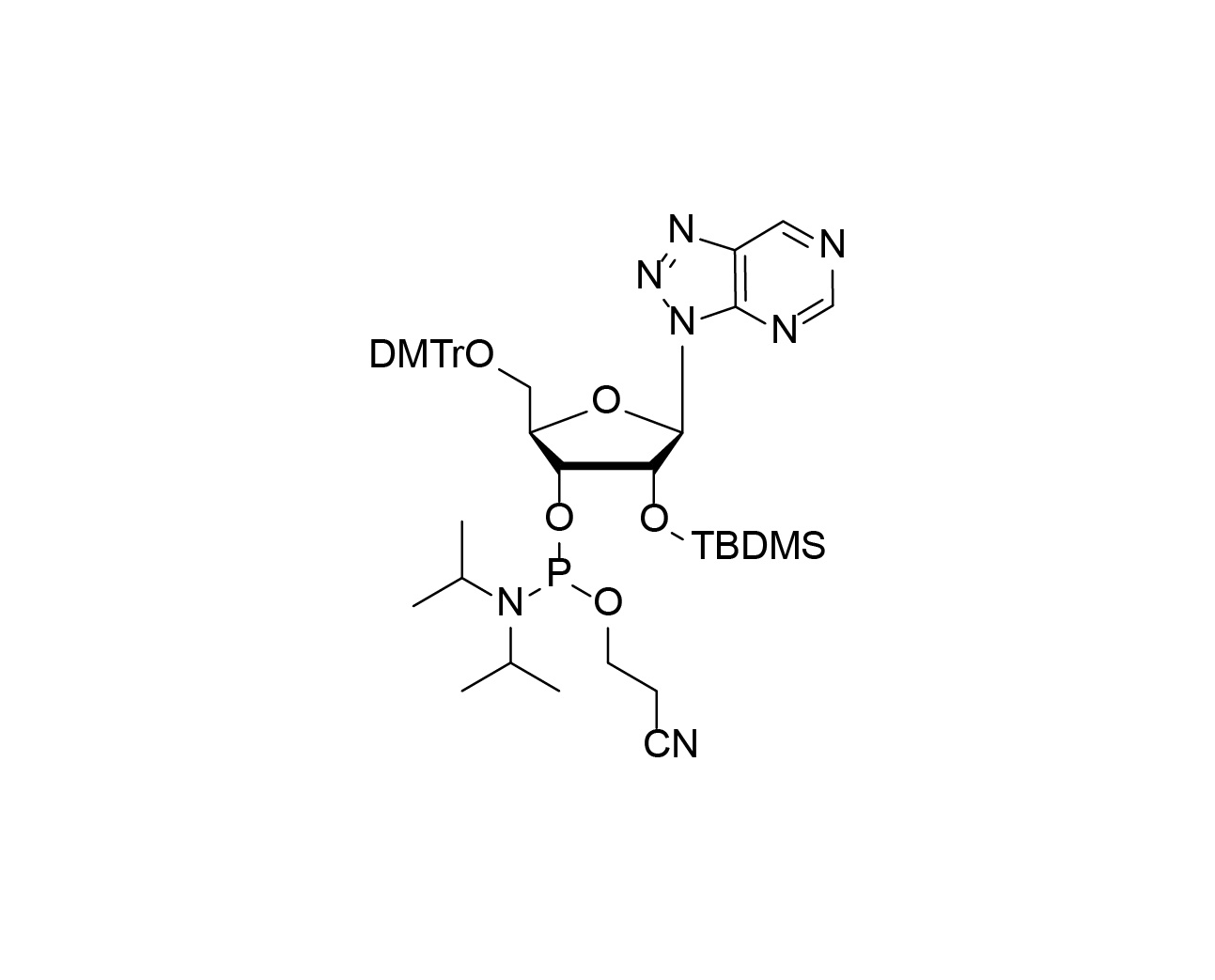 DMTr-2'-O-TBDMS-8-azanebularine-3'-CE-Phosphoramidite