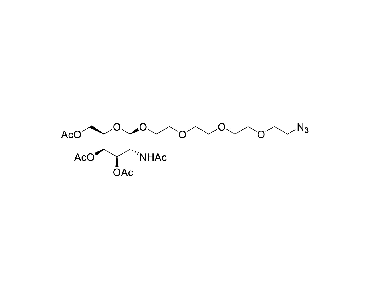 Peracetylated GalNAc PEG linker-Azide