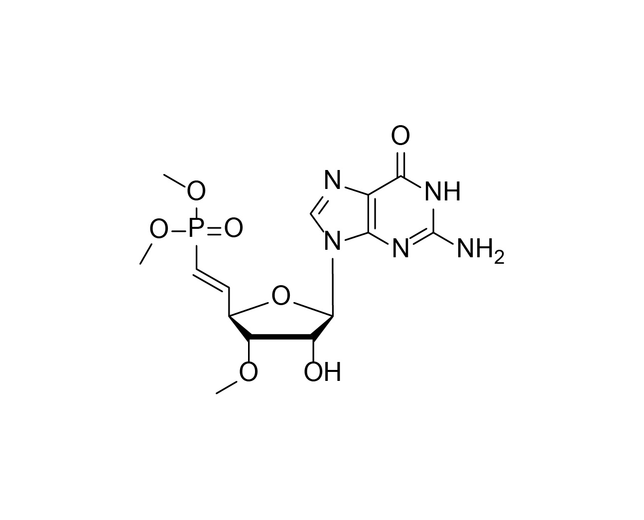 5'-Me-(E)-vinyl phosphonate-3'-O-Me-rG