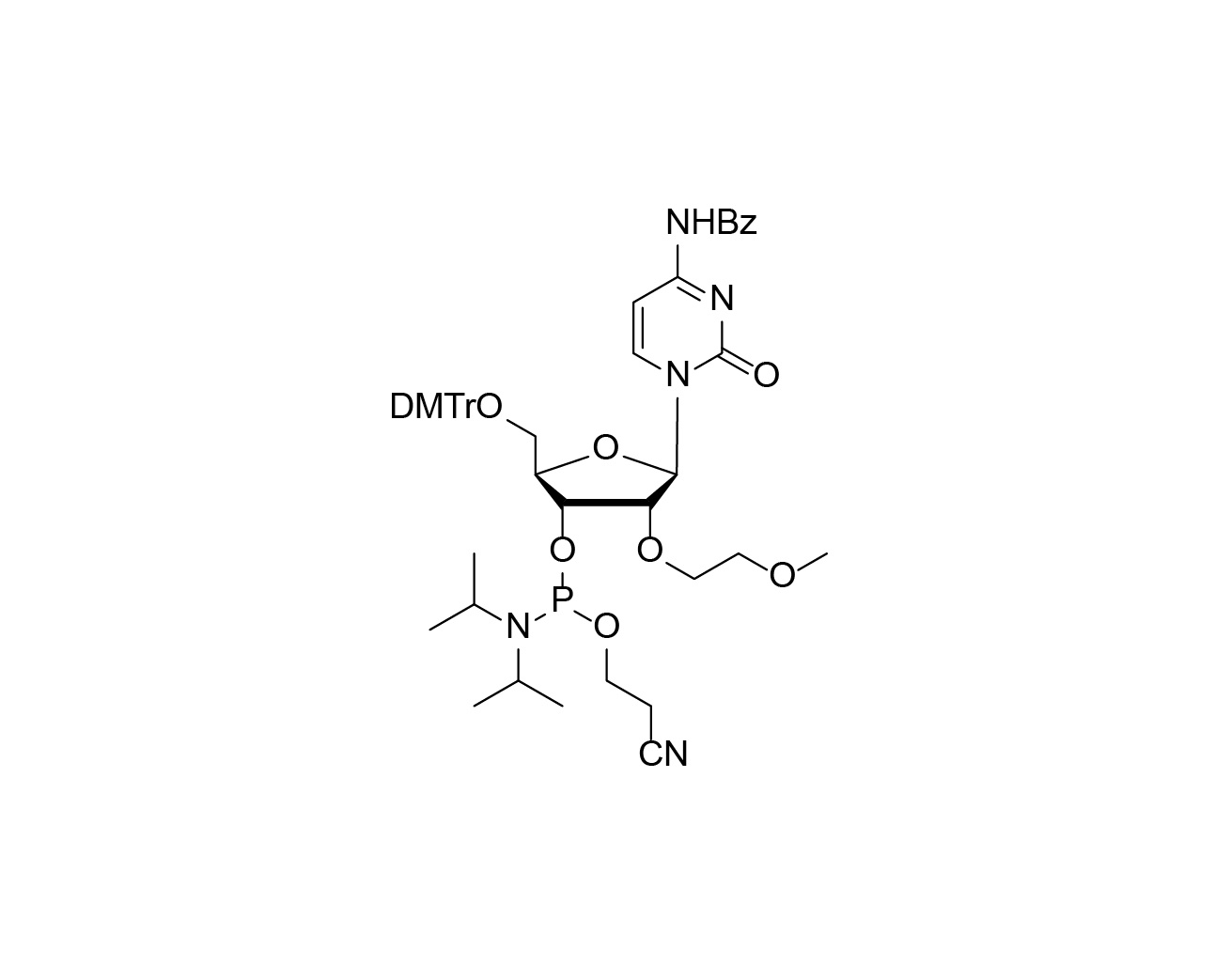 DMTr-2'-O-MOE-rC(Bz)-3'-CE-Phosphoramidite