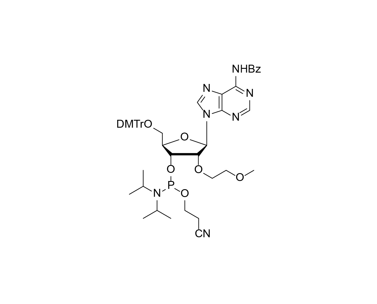 DMTr-2'-O-MOE-rA(Bz)-3'-CE-Phosphoramidite