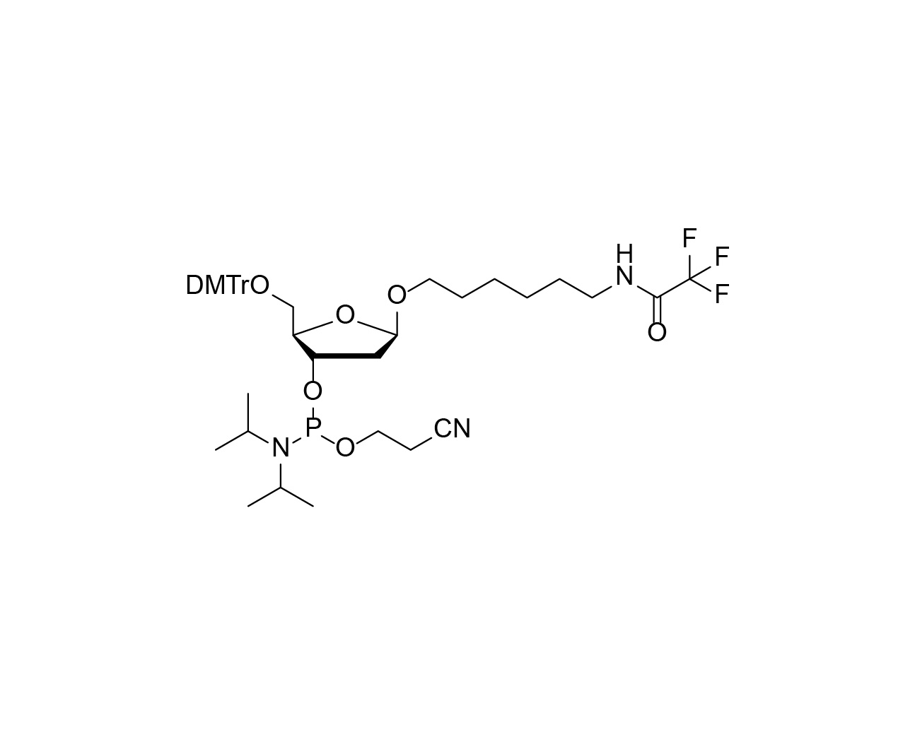 DMTr-1'-O-C6-NHTFA-2'- Deoxyribose-3'-CE-Phosphoramidite